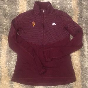 Arizona State ASU Adidas half zip jacket size M